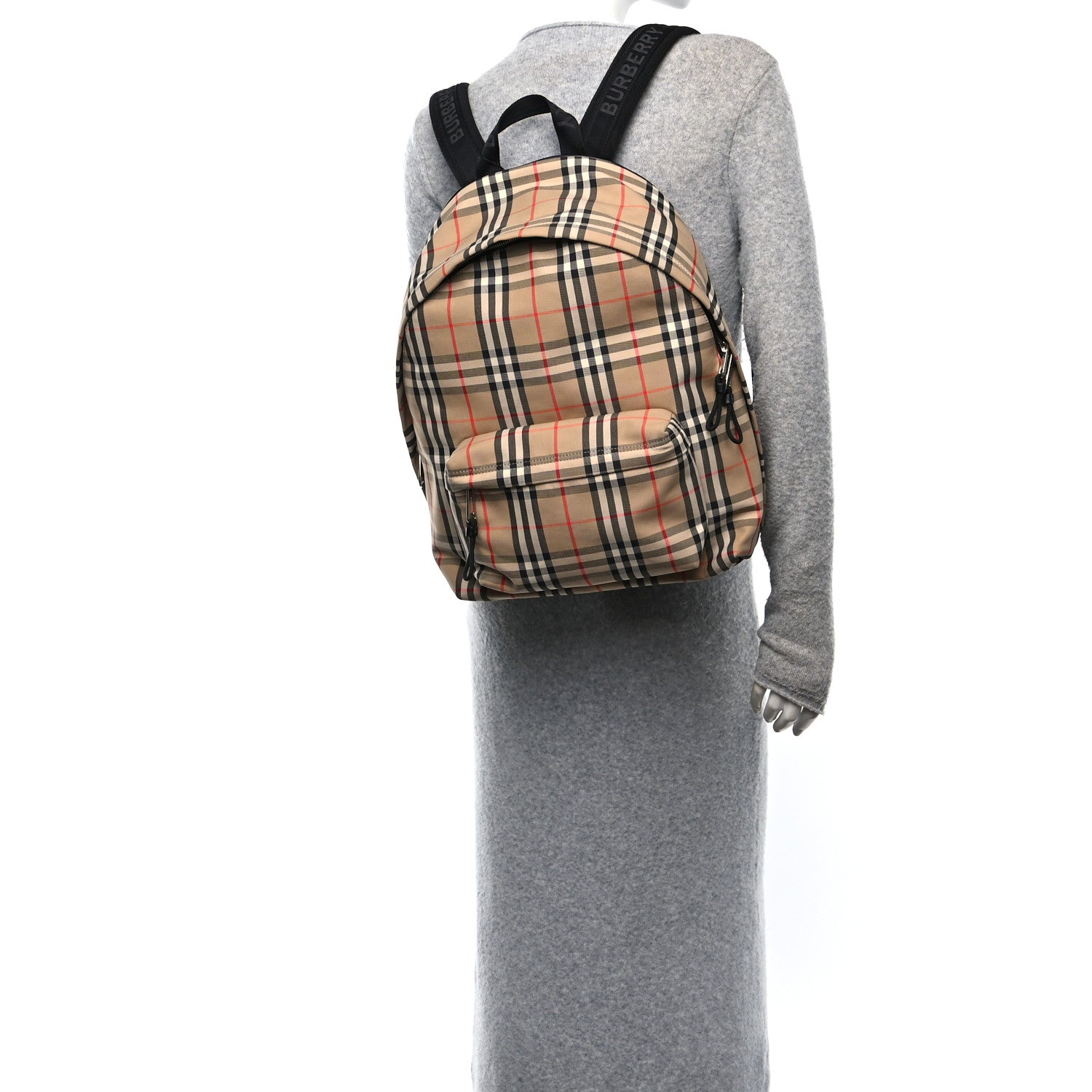 Burberry Vintage Check Jett Backpack Archive Beige 2 of 9