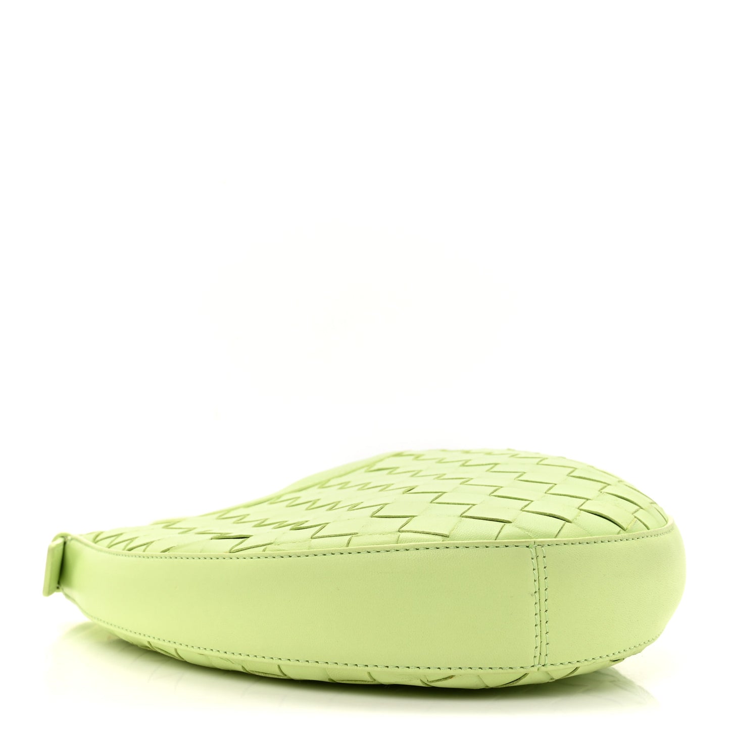 Nappa Intrecciato Small Drop Shoulder Bag Fennel