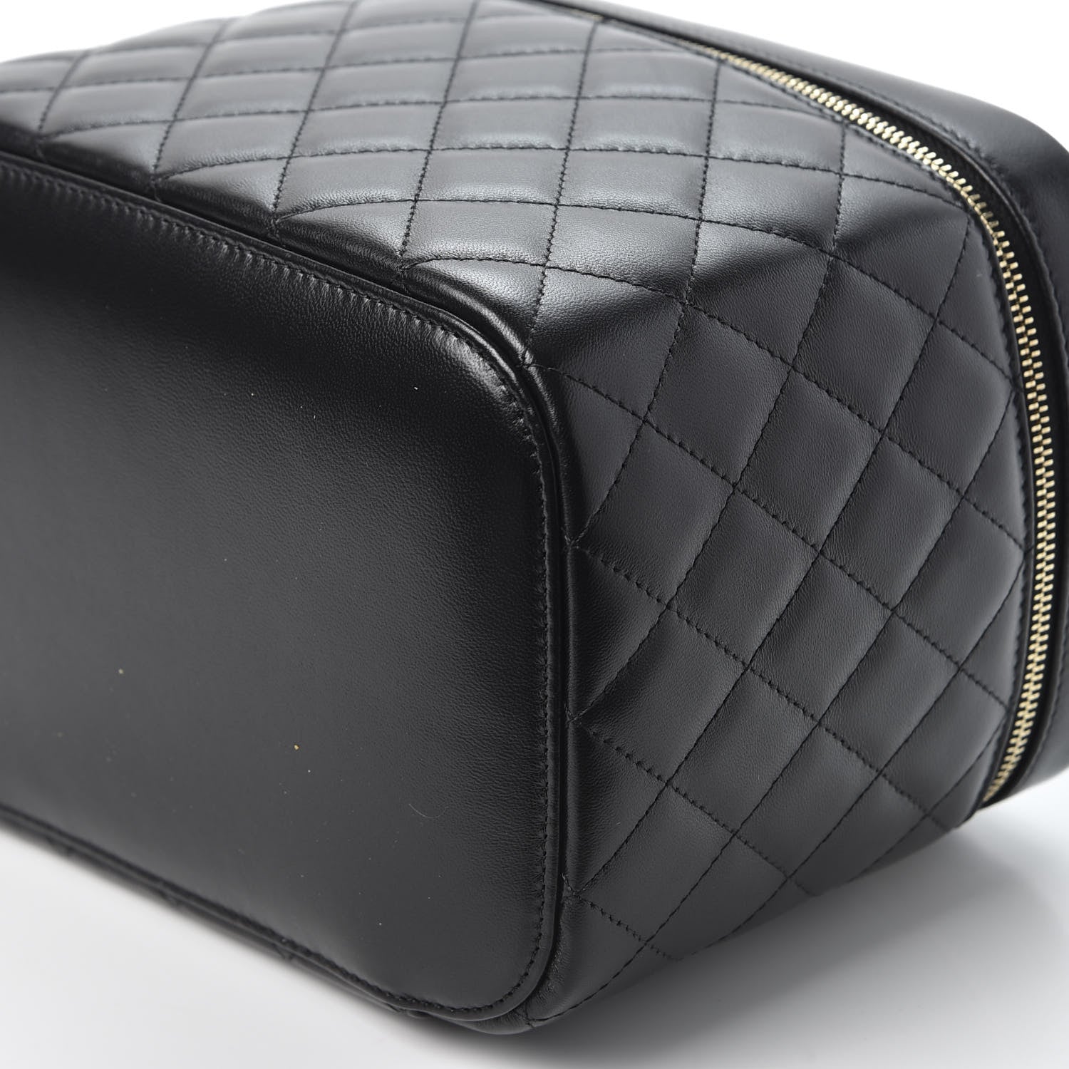 Chanel Lambskin Quilted Large Vanity Pouch Black 6 of 10