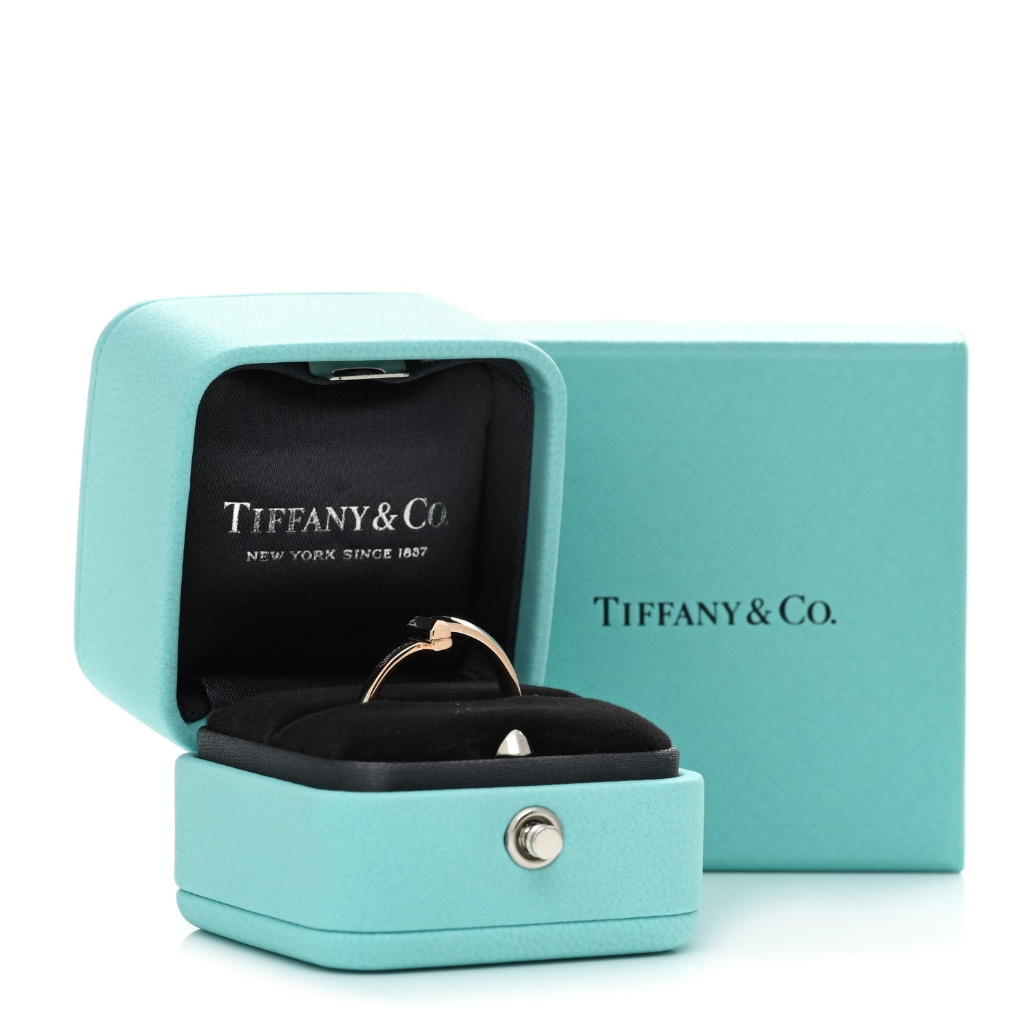 Tiffany 18K Rose Gold 2.5mm T T1 Ring 52 6 3 of 3