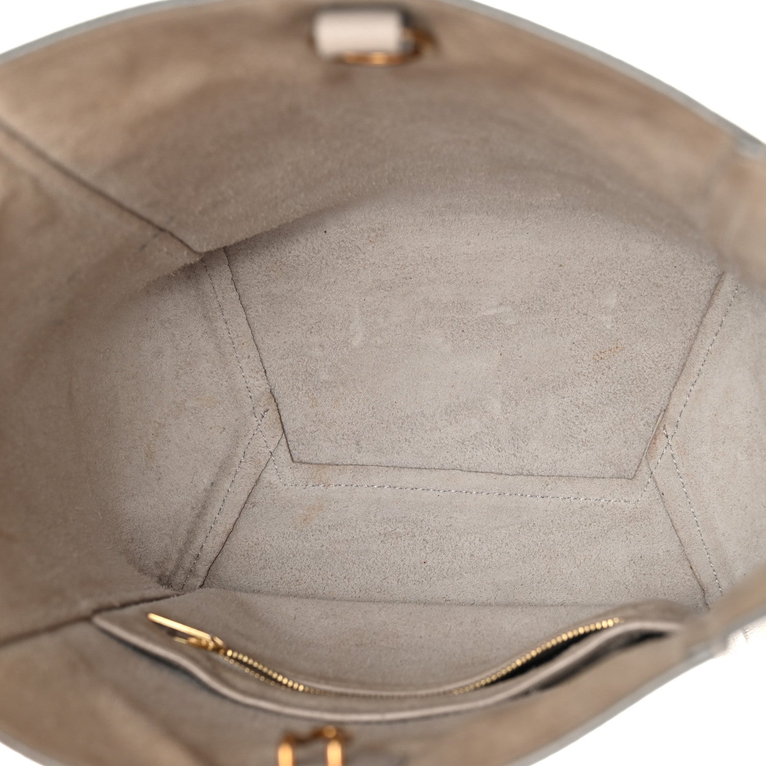 Celine Soft Grained Calfskin Small Sangle Bucket Bag Light Taupe 5 of 12