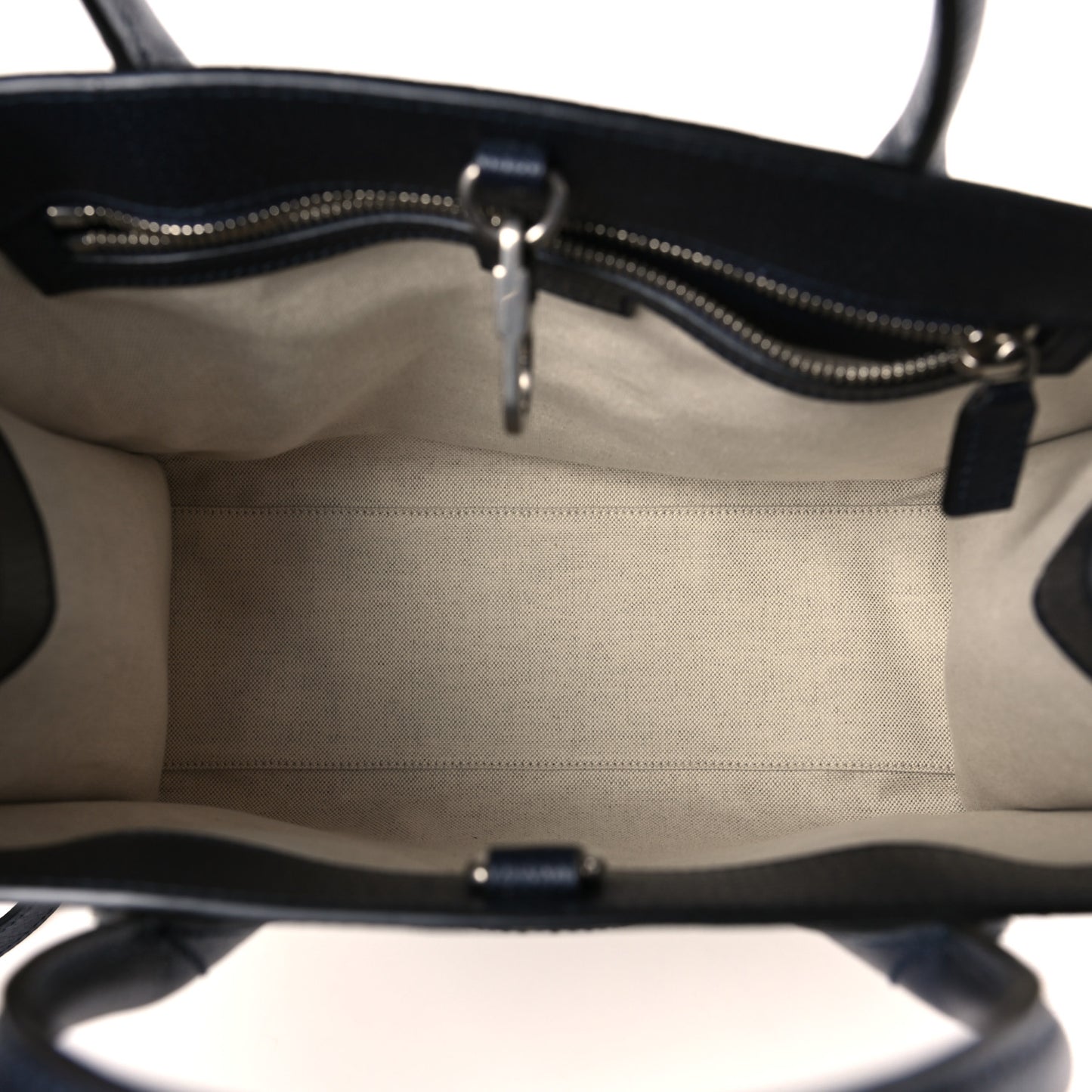 GG Supreme Monogram Textured Dollar Calfskin Small Retro Interlocking G Tote Bag Beige Blue