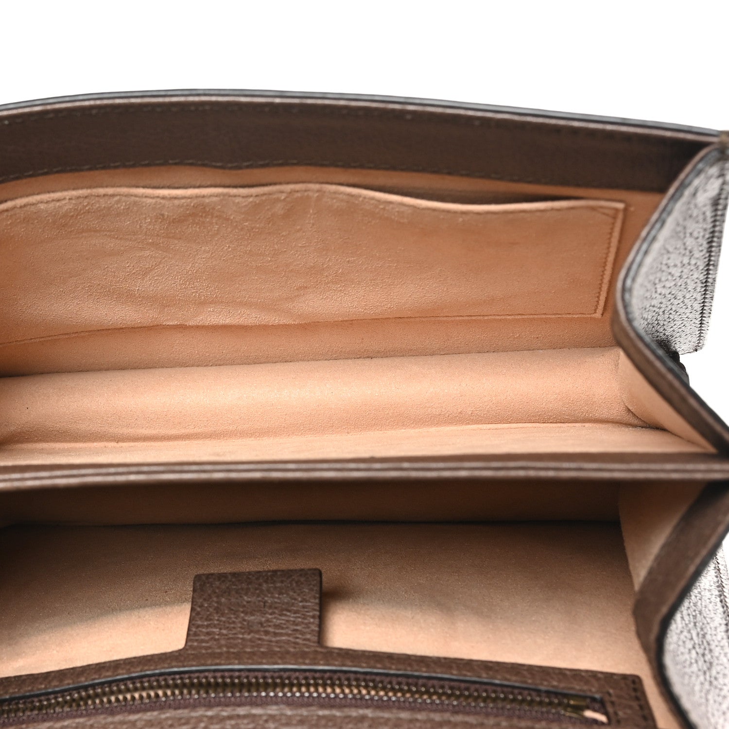 Gucci GG Supreme Monogram Textured Dollar Calfskin Web Small