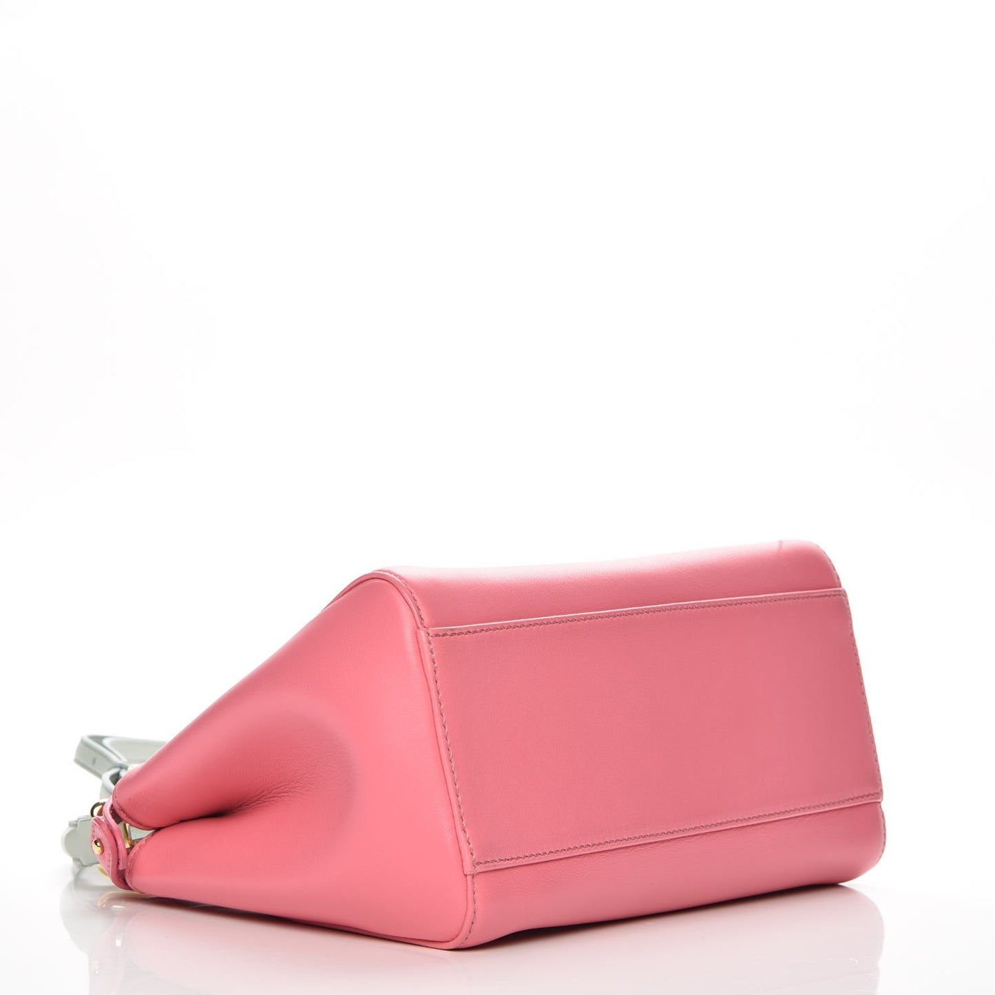 Nappa Colorblock Mini Peekaboo Iconic Satchel Rosa Fluo Oxigen Slate