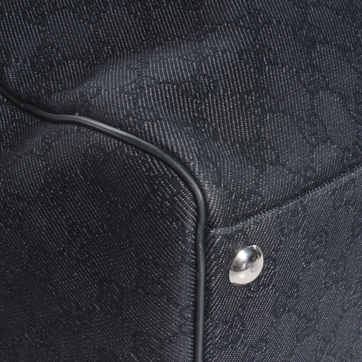 Denim Monogram Large Carry On Duffle Black
