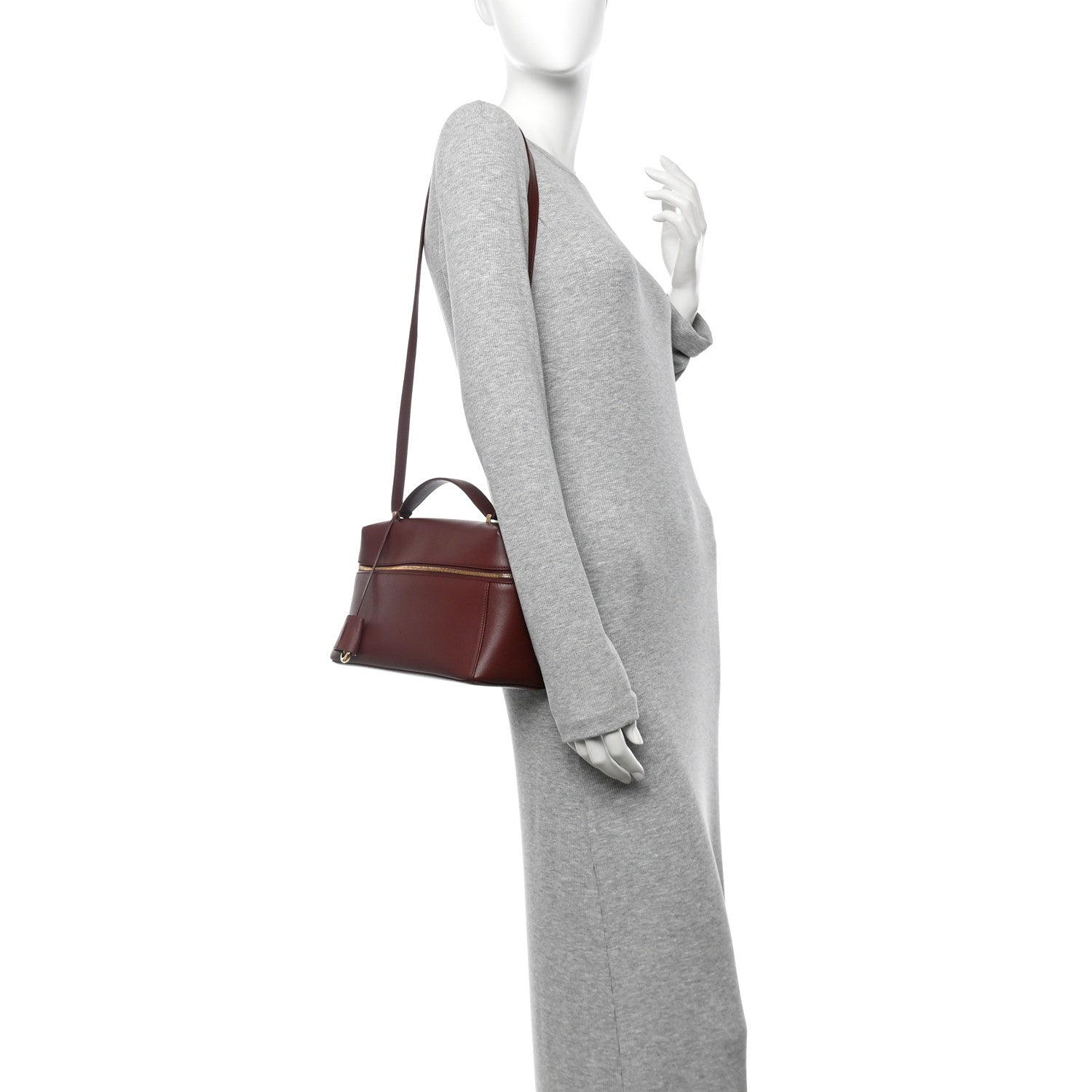 Loro Piana Calfskin Extra Bag L27 Smoked Caramel 2 of 9