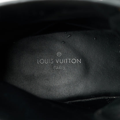Louis Vuitton Calfskin Wonderland Flat Ranger Boots 37 Black 7 of 10