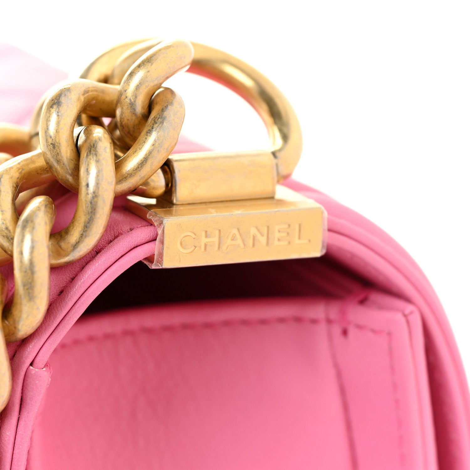 Chanel Calfskin Quilted Small Boy Flap Pink 17 of 19