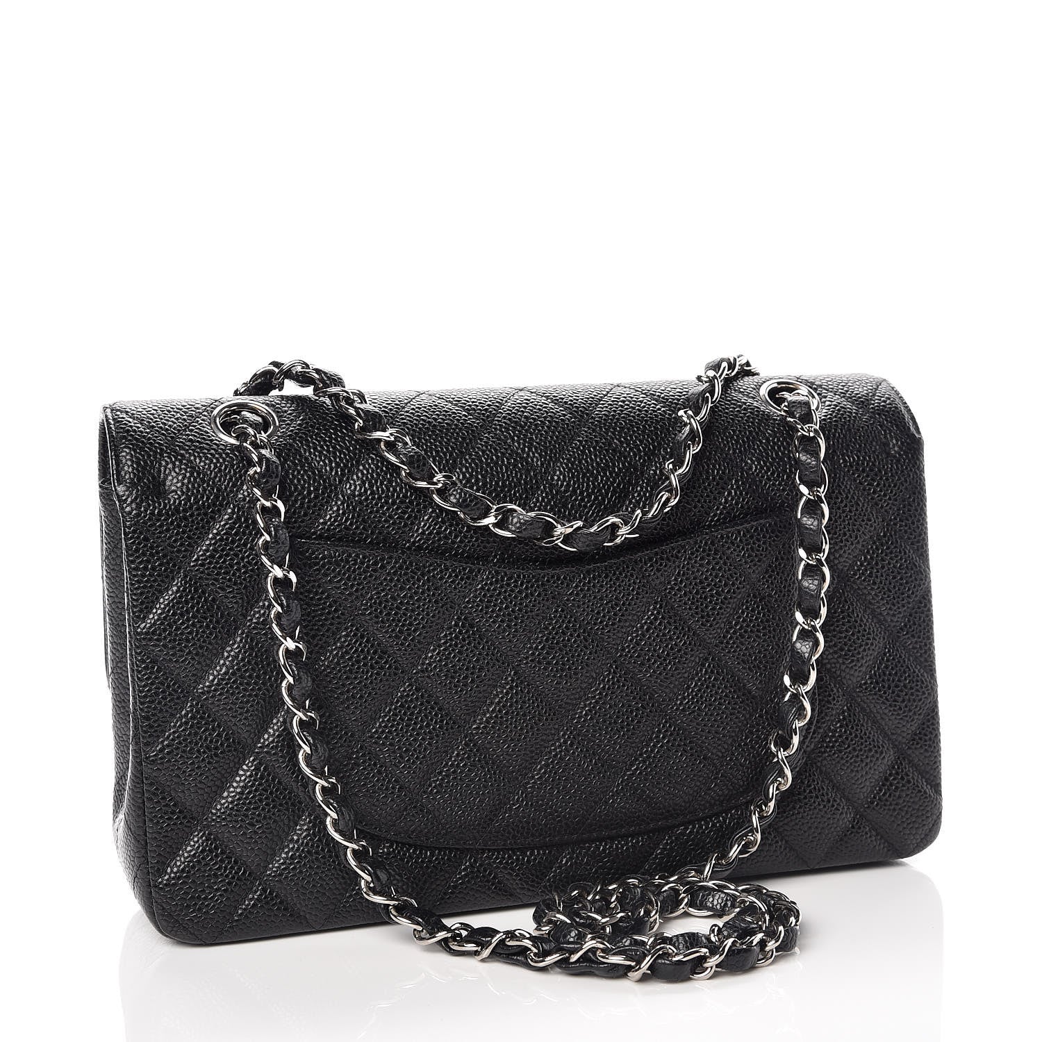 Chanel Caviar Quilted Medium Double Flap Black 3 of 10