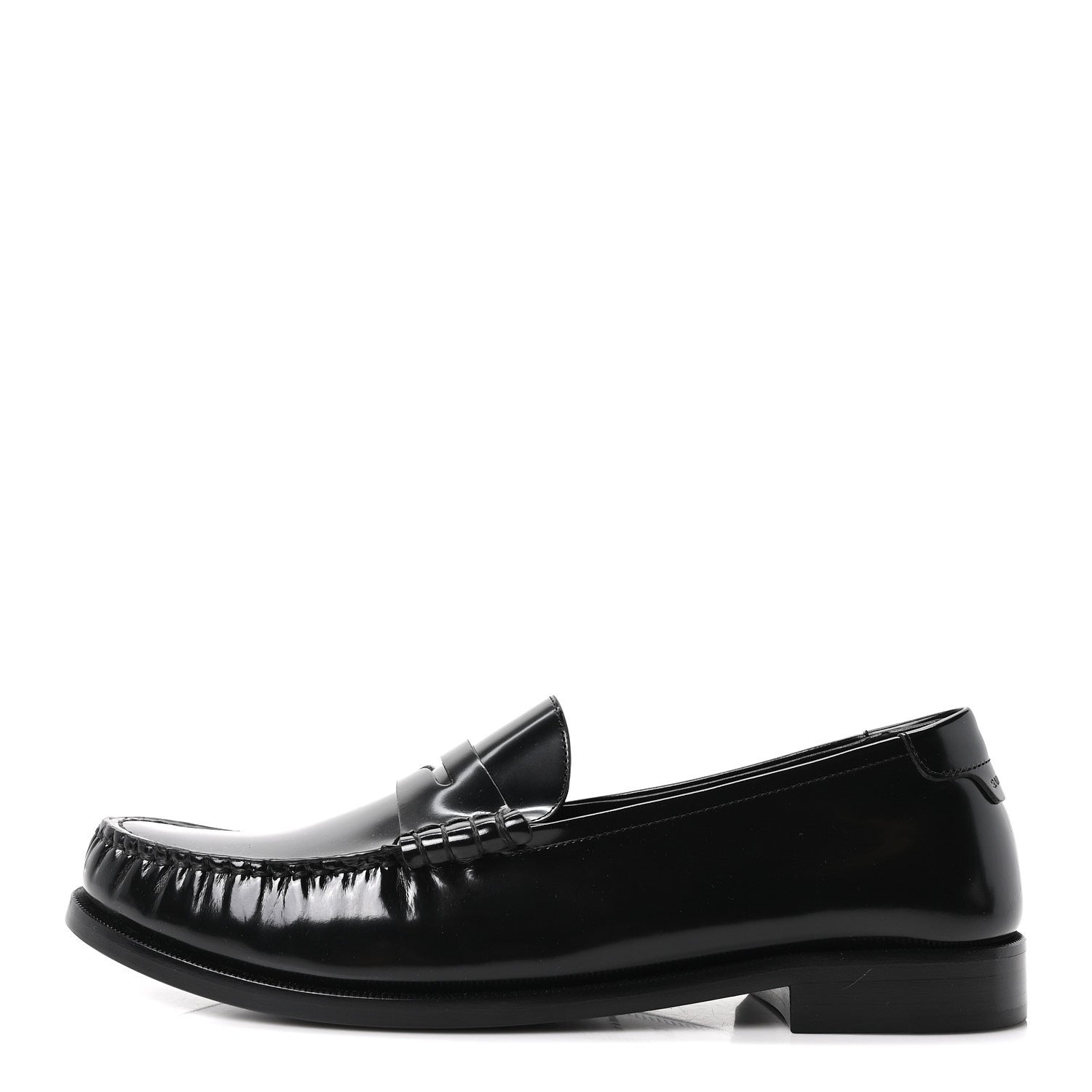 Saint Laurent Magnum Lux Calfskin Mens Le Loafer 15 Moccassins 42.5 Black 1 of 10