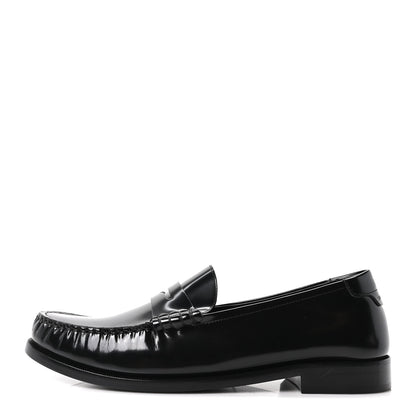 Saint Laurent Magnum Lux Calfskin Mens Le Loafer 15 Moccassins 42.5 Black 1 of 10