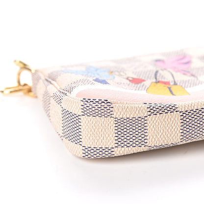 Louis Vuitton Damier Azur 2018 Christmas Animation Mini Pochette Accessories 5 of 9