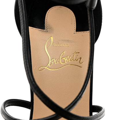 Christian Louboutin Kid Choca 130 Platform Sandals 38 Black 6 of 7
