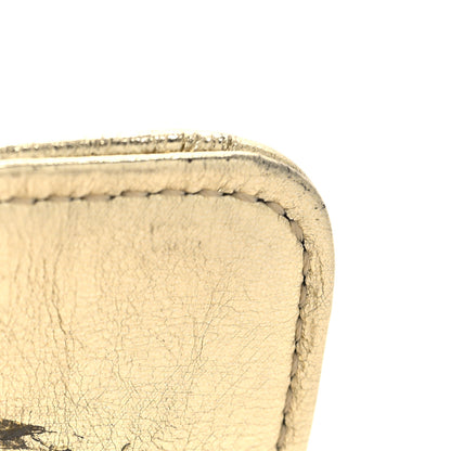Chanel Metallic Aged Calfskin Quilted Reissue Wallet On Chain WOC Gold 12 of 12