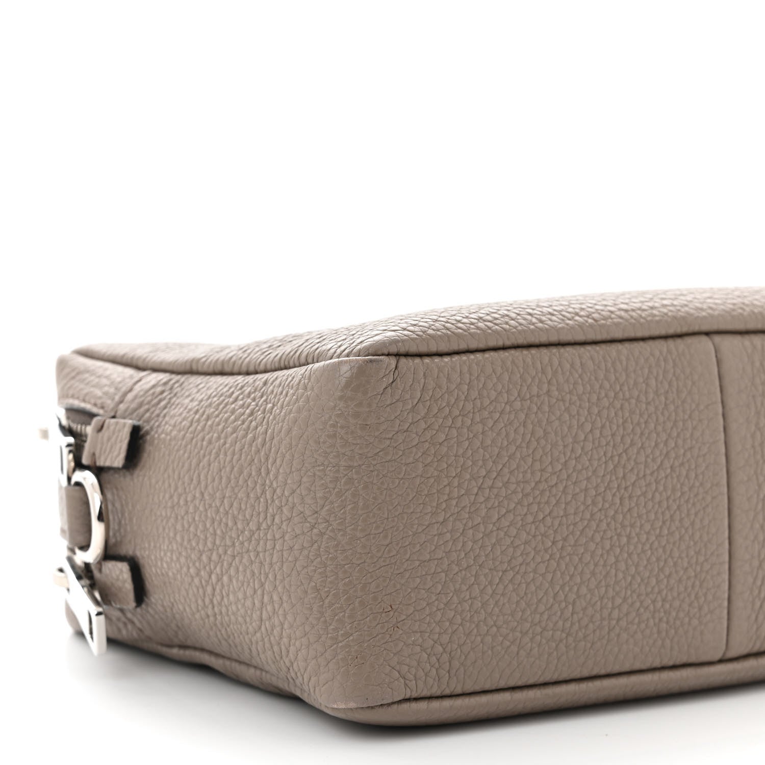 Prada Vitello Daino Soft Medium Double Zip Shoulder Bag Argilla 10 of 11