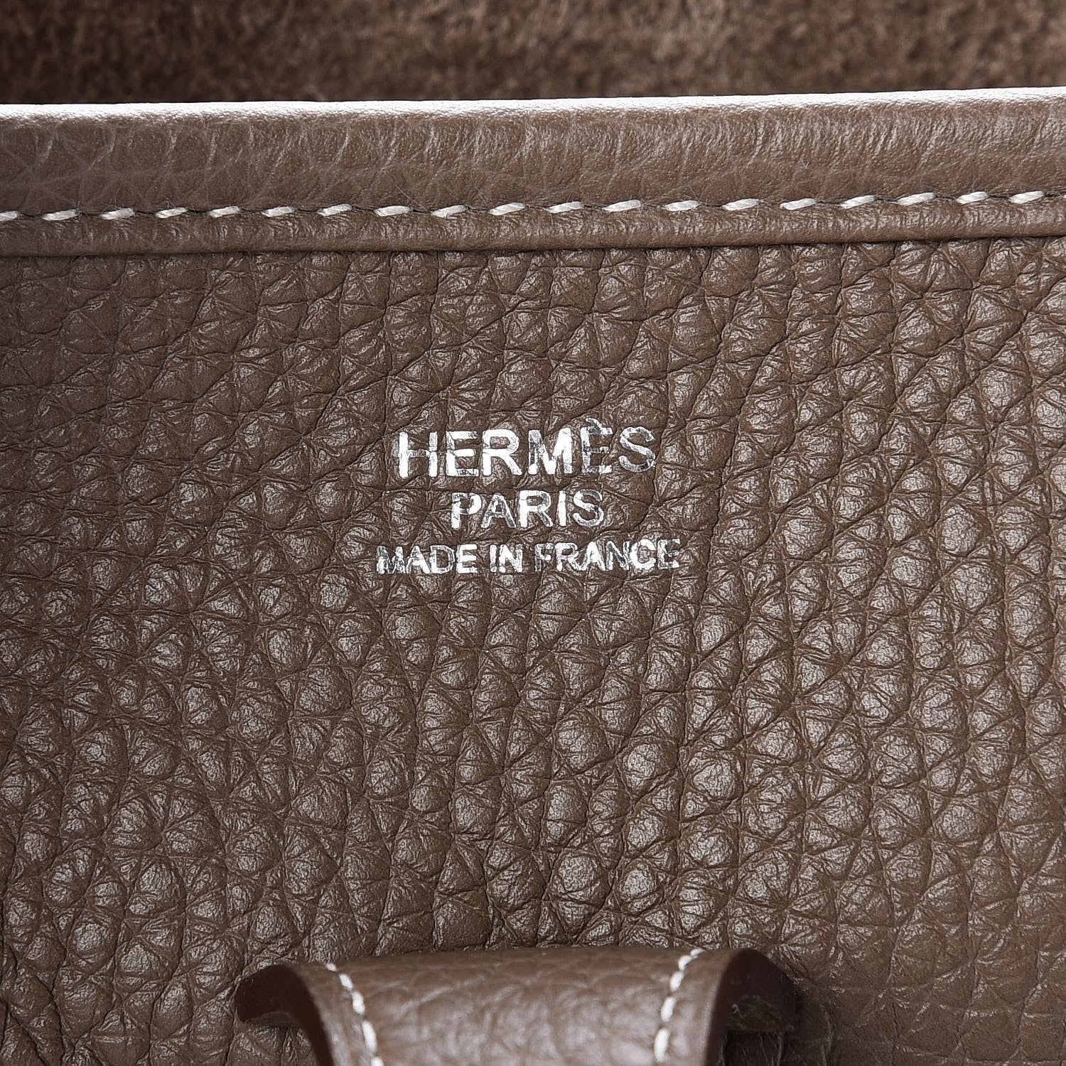 Hermes Taurillon Clemence Evelyne III PM Etoupe 6 of 7