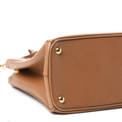 Prada Saffiano Small Galleria Double Zip Tote Caramel 6 of 12