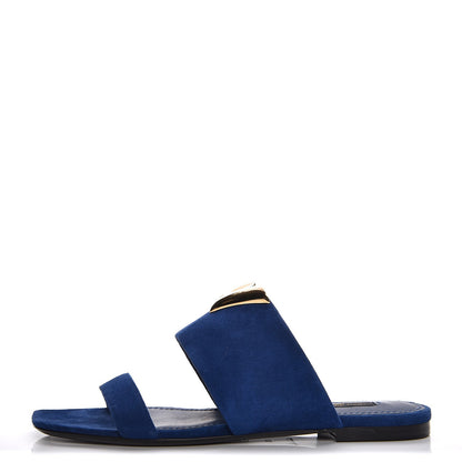 Louis Vuitton Suede Bayfront Mule 38 Blue 1 of 9