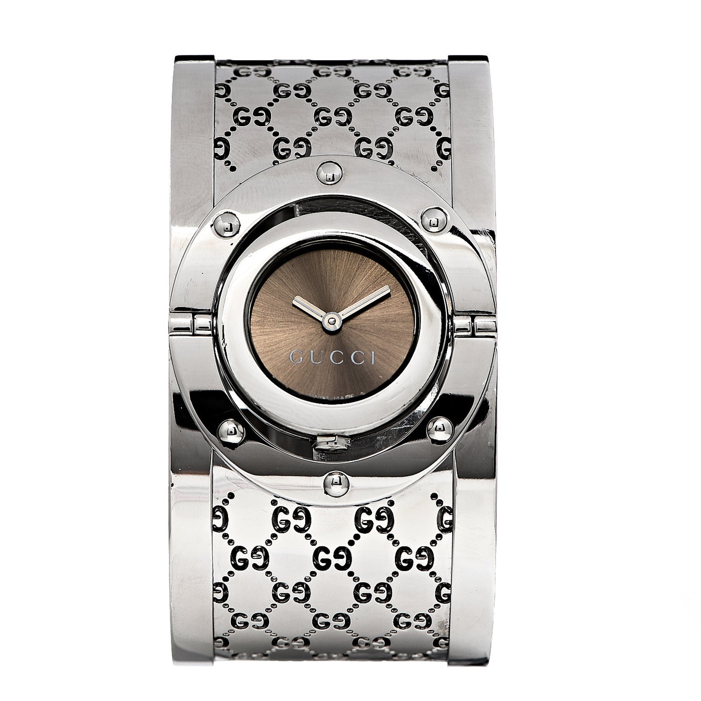 Stainless Steel 33mm Twirl Quartz Watch Brown