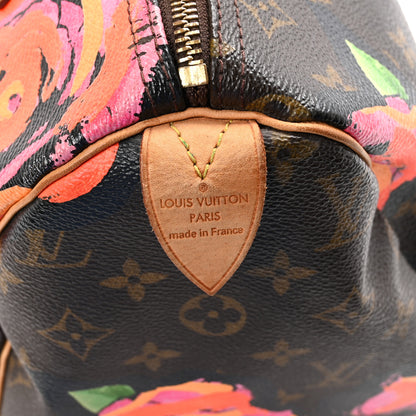 Louis Vuitton Monogram Roses Speedy 30 6 of 10