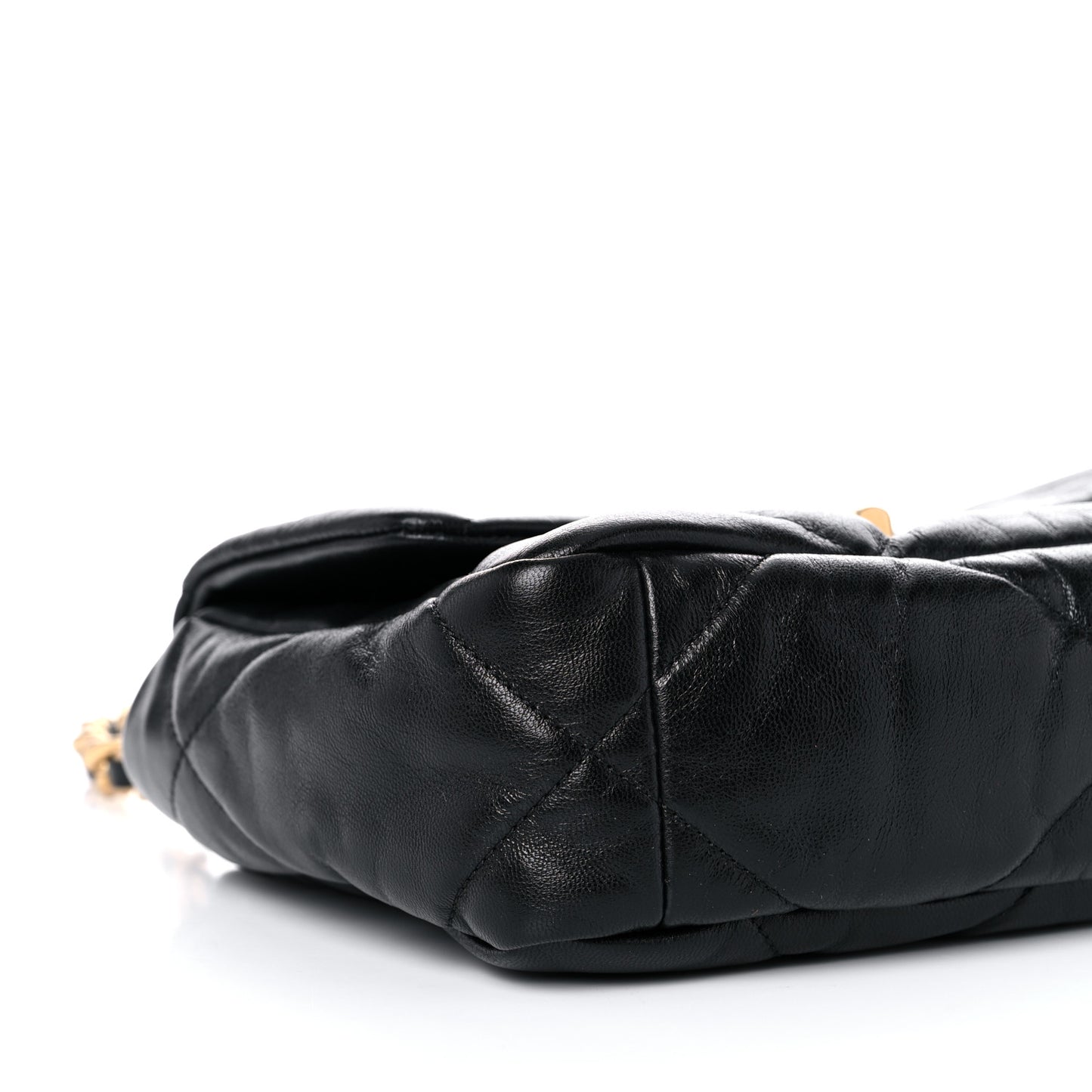 Goatskin Quilted Medium Chanel 19 Flap Black