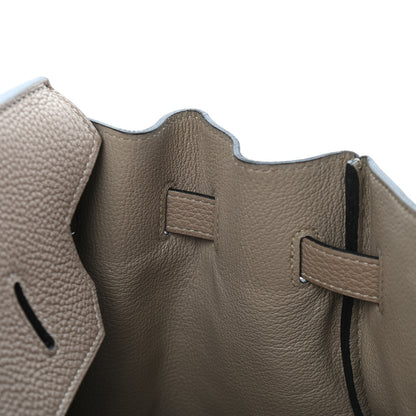 Hermes Taurillon Clemence Birkin 35 Gris Tourterelle 14 of 33