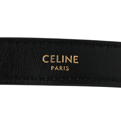 Celine Smooth Calfskin Medium Strap Ava Triomphe Shoulder Bag Black 6 of 11