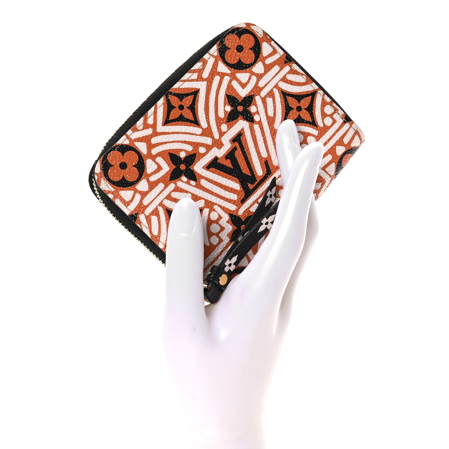 Louis Vuitton Monogram Giant Crafty Zippy Coin Purse Creme Caramel 2 of 8