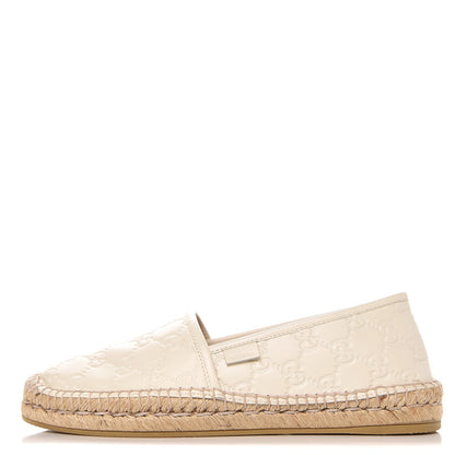 Gucci Guccissima Signature Espadrilles 38 Mystic White 1 of 9