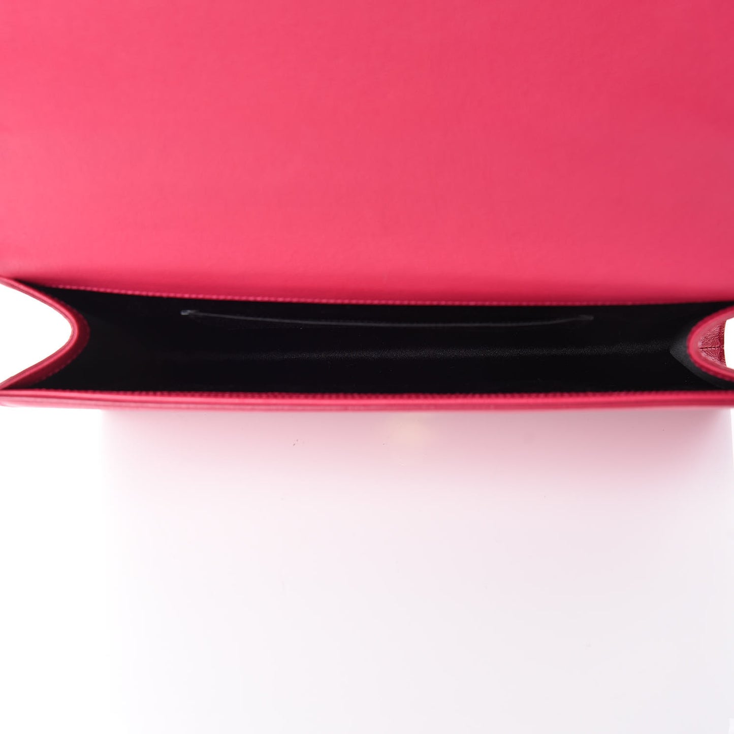 Goatskin Monogram Large Belle De Jour Clutch Lipstick Fuchsia