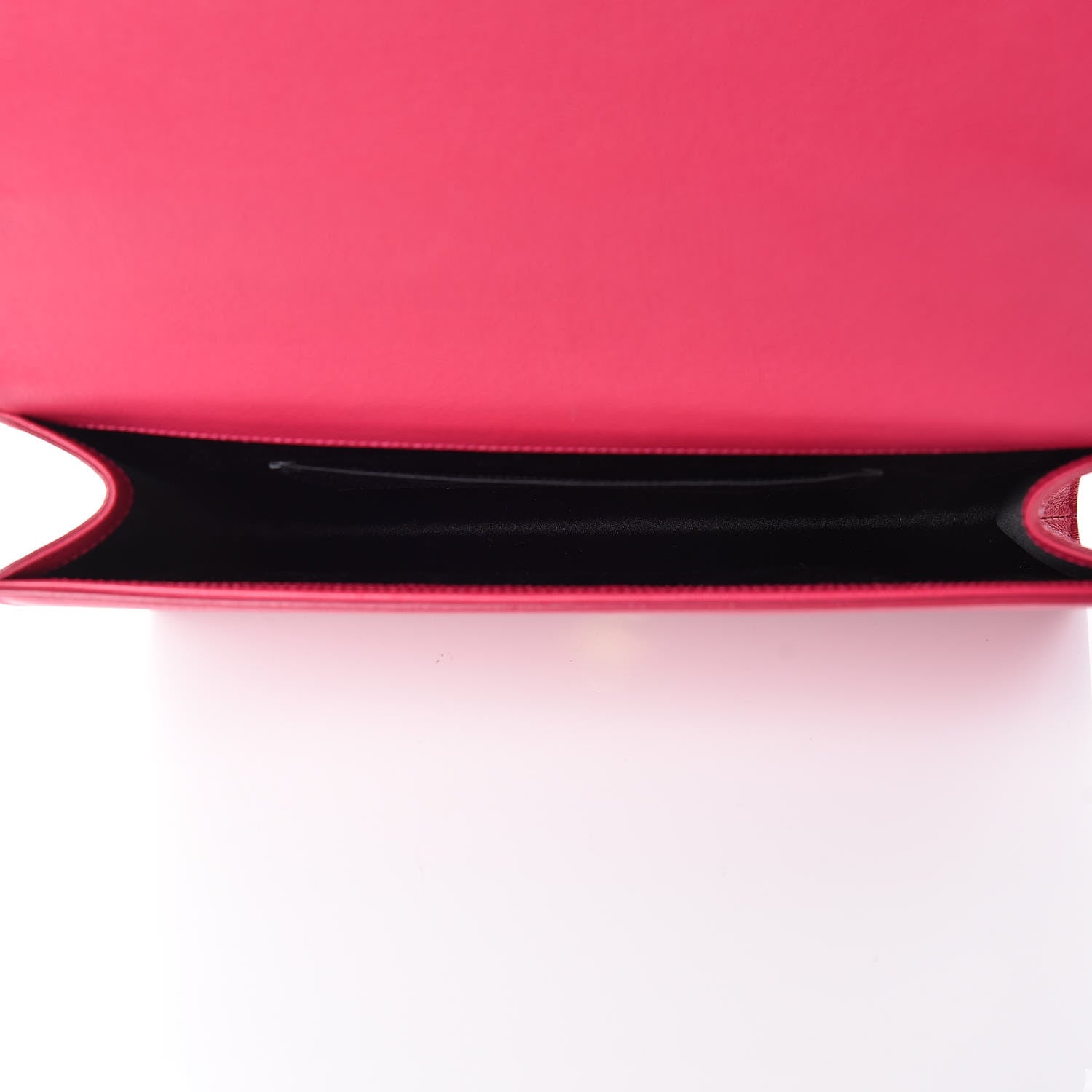Saint Laurent Goatskin Monogram Large Belle De Jour Clutch Lipstick Fuchsia 7 of 9