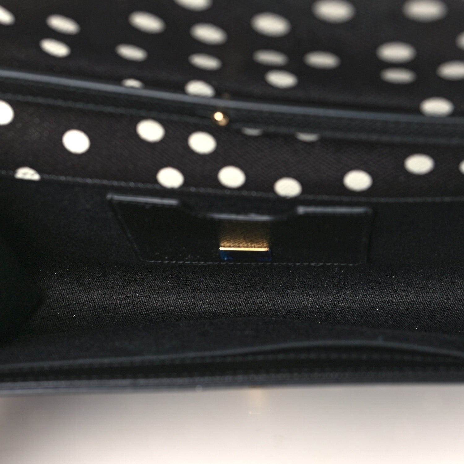Dolce & Gabbana Dauphine Polka Dot Print Shoulder Bag Black 5 of 8