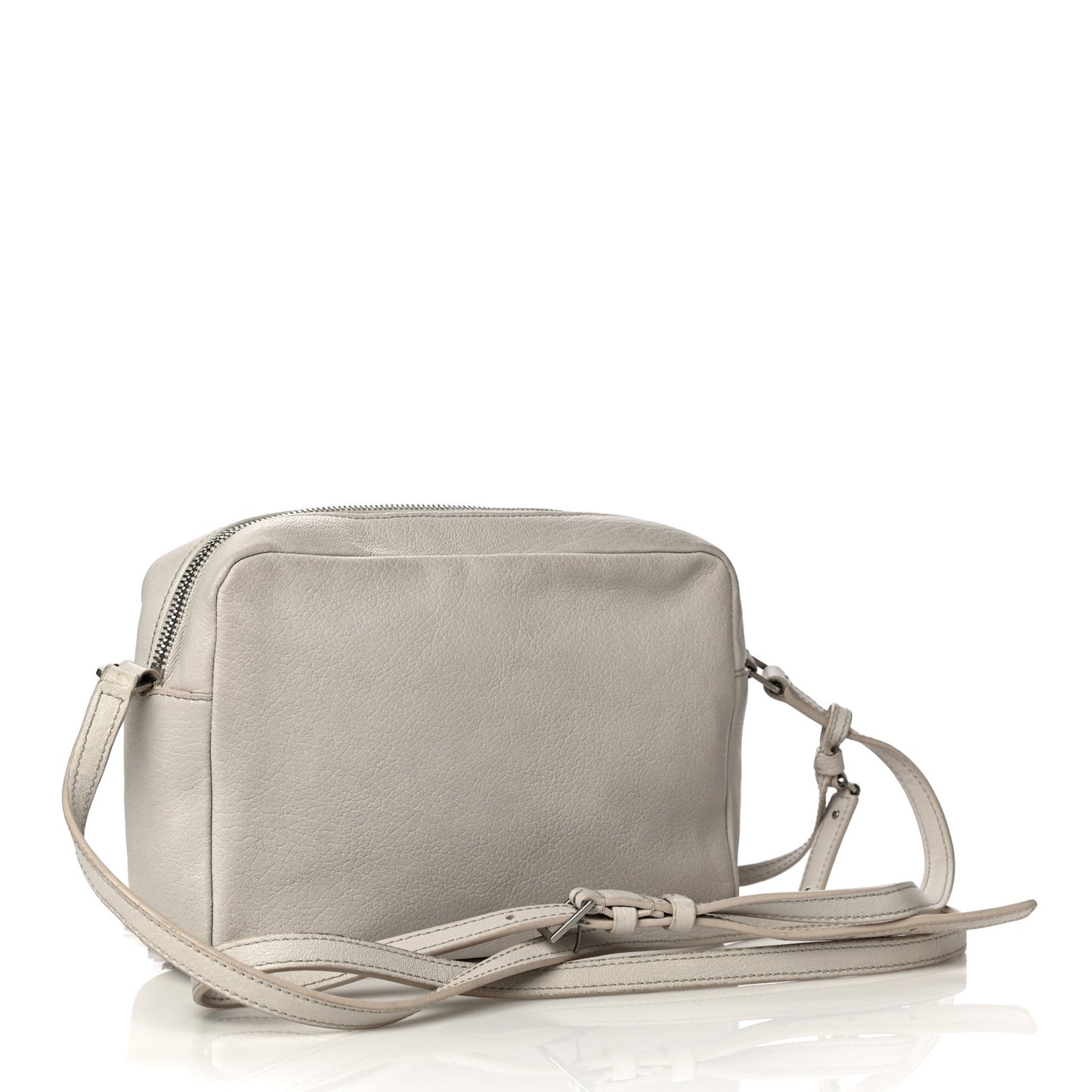 Lambskin Monogram Small Lou Camera Bag White