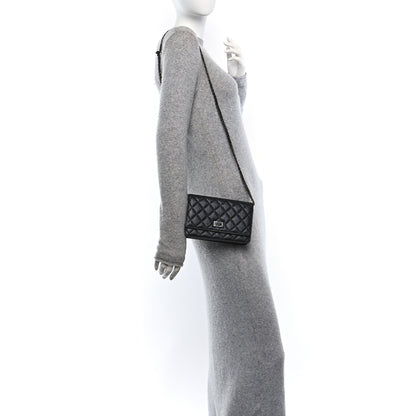 Chanel Aged Calfskin Quilted Reissue Wallet On Chain WOC So Black 2 of 11