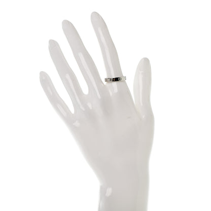 Cartier 18K White Gold 3.5mm LOVE Wedding Band Ring 54 6.75 2 of 4