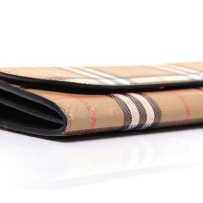 Burberry Vintage Check Henley Wallet On Chain Black 6 of 13