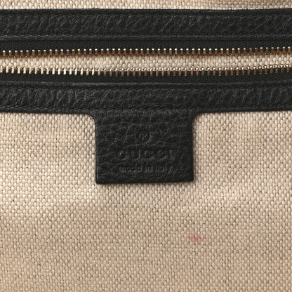 Gucci Pebbled Calfskin Medium Soho Shoulder Bag Black 6 of 11