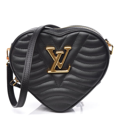 Louis Vuitton Calfskin New Wave Heart Bag Black 1 of 12