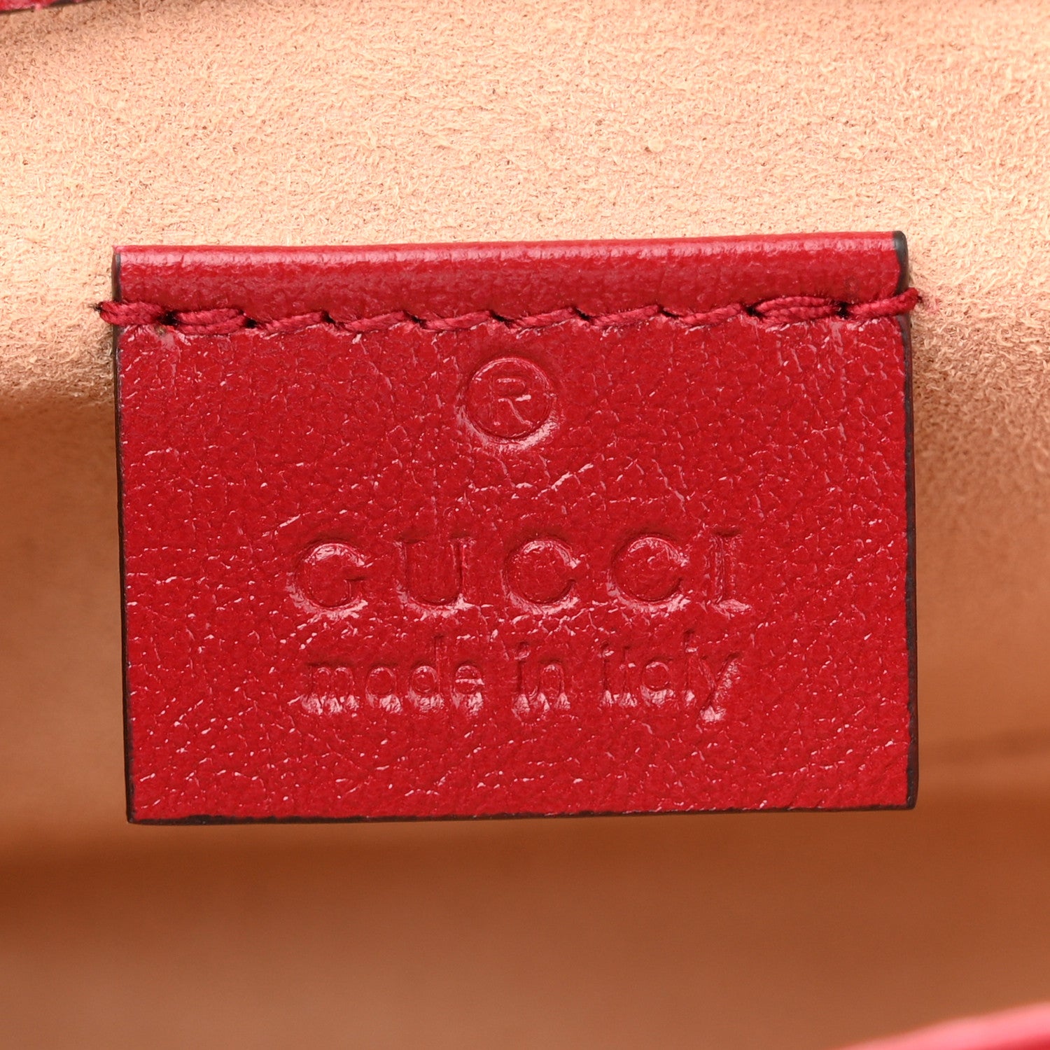 Gucci Vintage Effect Calfskin Matelasse Diagonal Super Mini Torchon GG Marmont Shoulder Bag Black Romantic Cherry 6 of 10