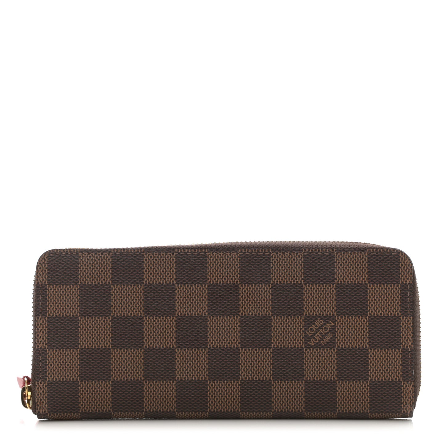 Damier Ebene Clemence Wallet Cherry