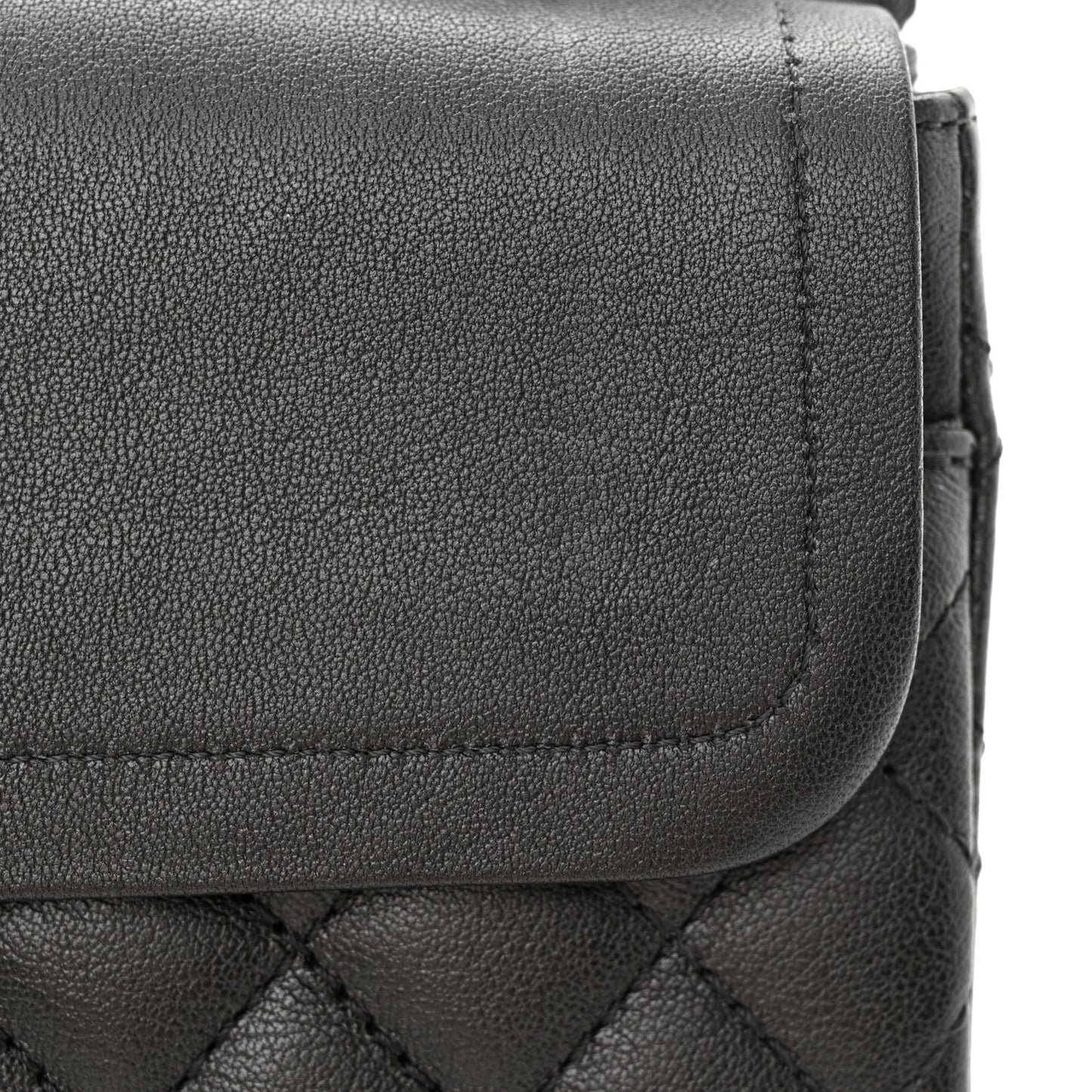 Metallic Sheepskin Quilted 2.55 Reissue 225 Flap Charcoal