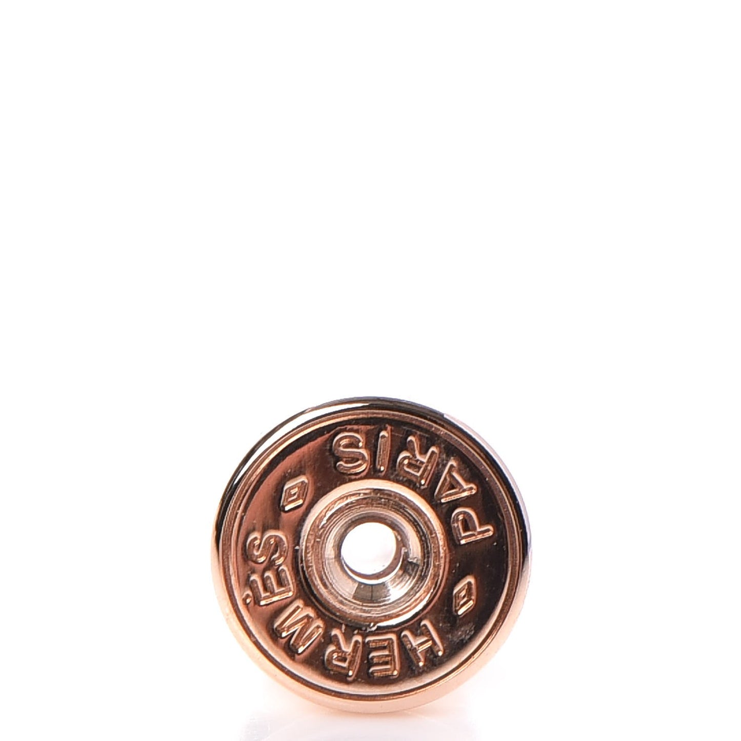 Rose Gold Lacquered Pop H Earrings Black