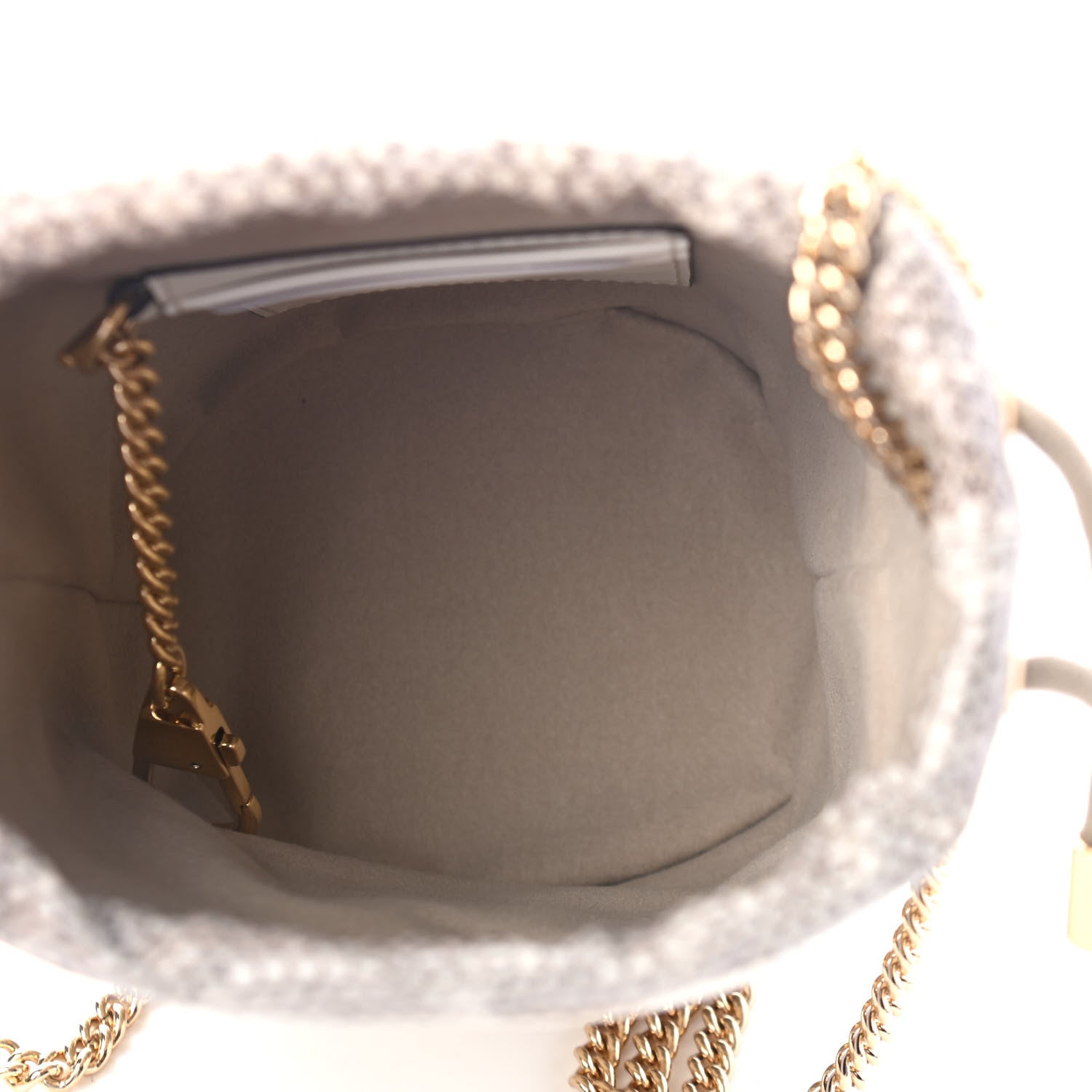 Gucci Snakeskin Mini Zumi Bucket Bag Grey 4 of 4