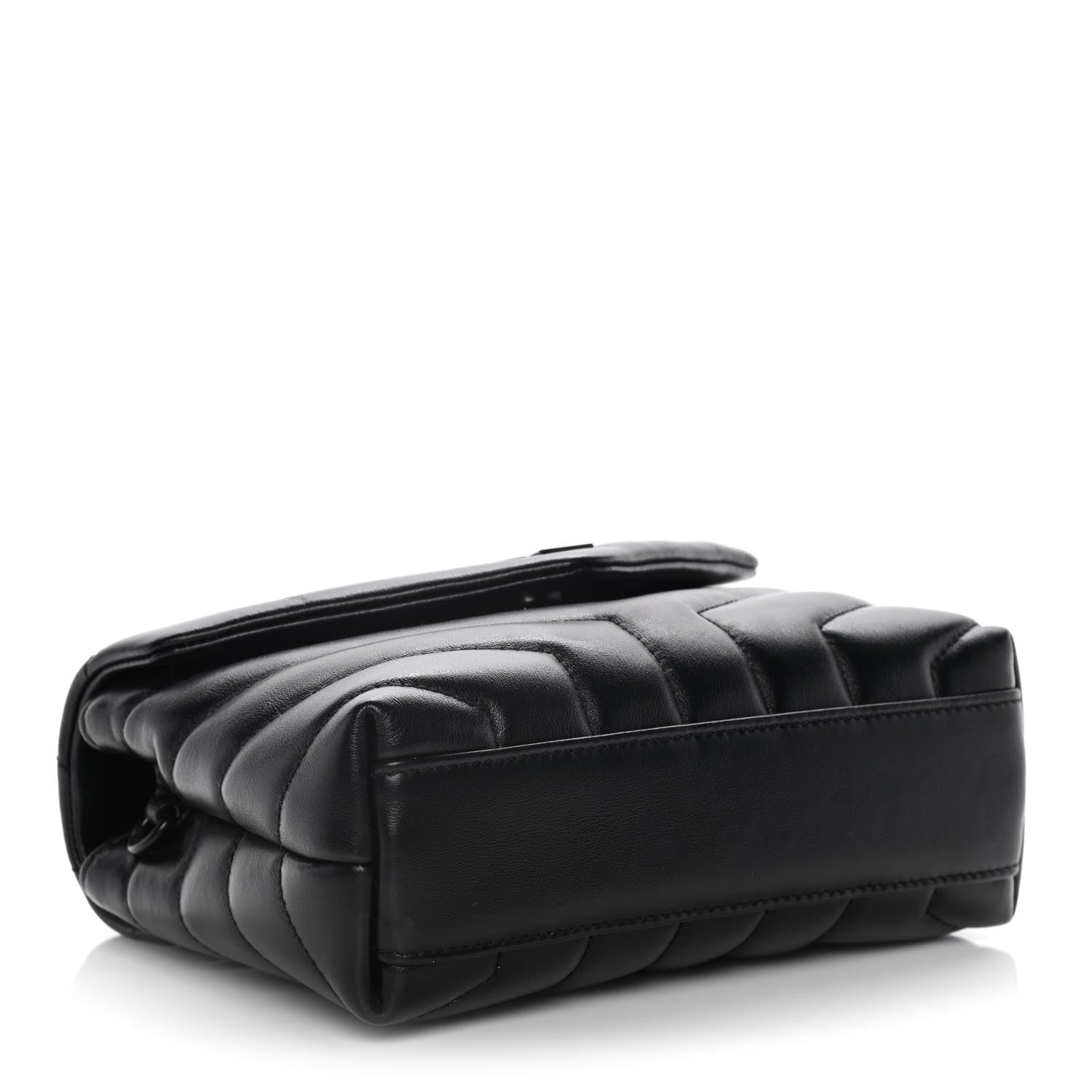 Saint Laurent Calfskin Y Quilted Monogram Toy Loulou Crossbody Bag Black 4 of 16