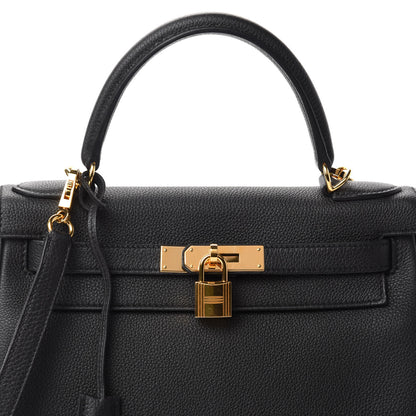 Hermes Togo Kelly Retourne 28 Black 10 of 10