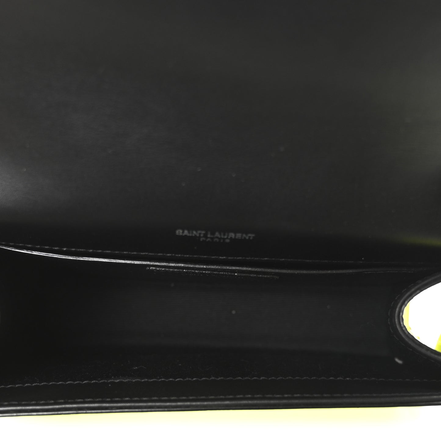 Patent Grain de Poudre Small Monogram Kate Satchel Neon Yellow