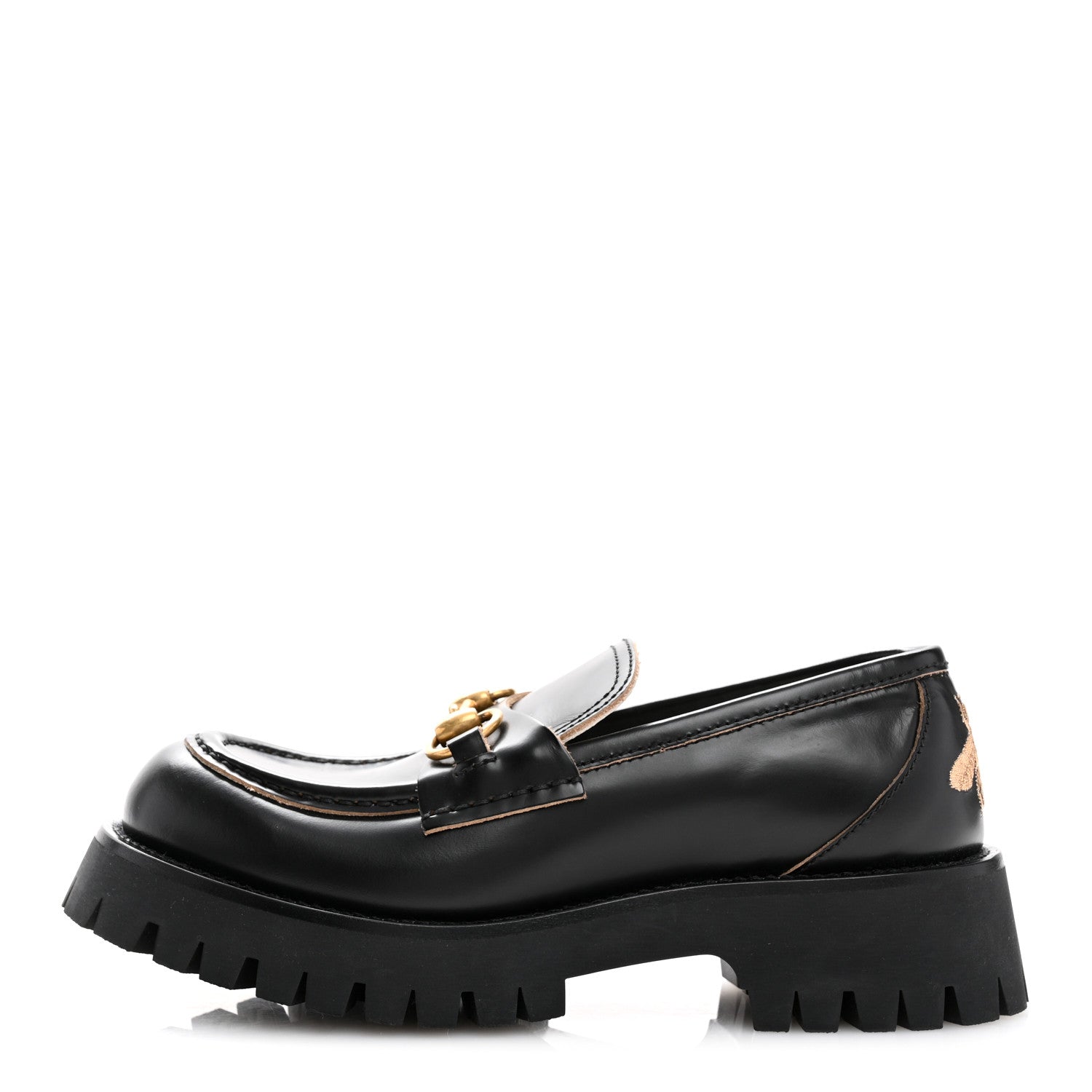 Gucci Cordovan Lux Womens Harald Horsebit 25mm Platform Loafers 36.5 Black 1 of 10