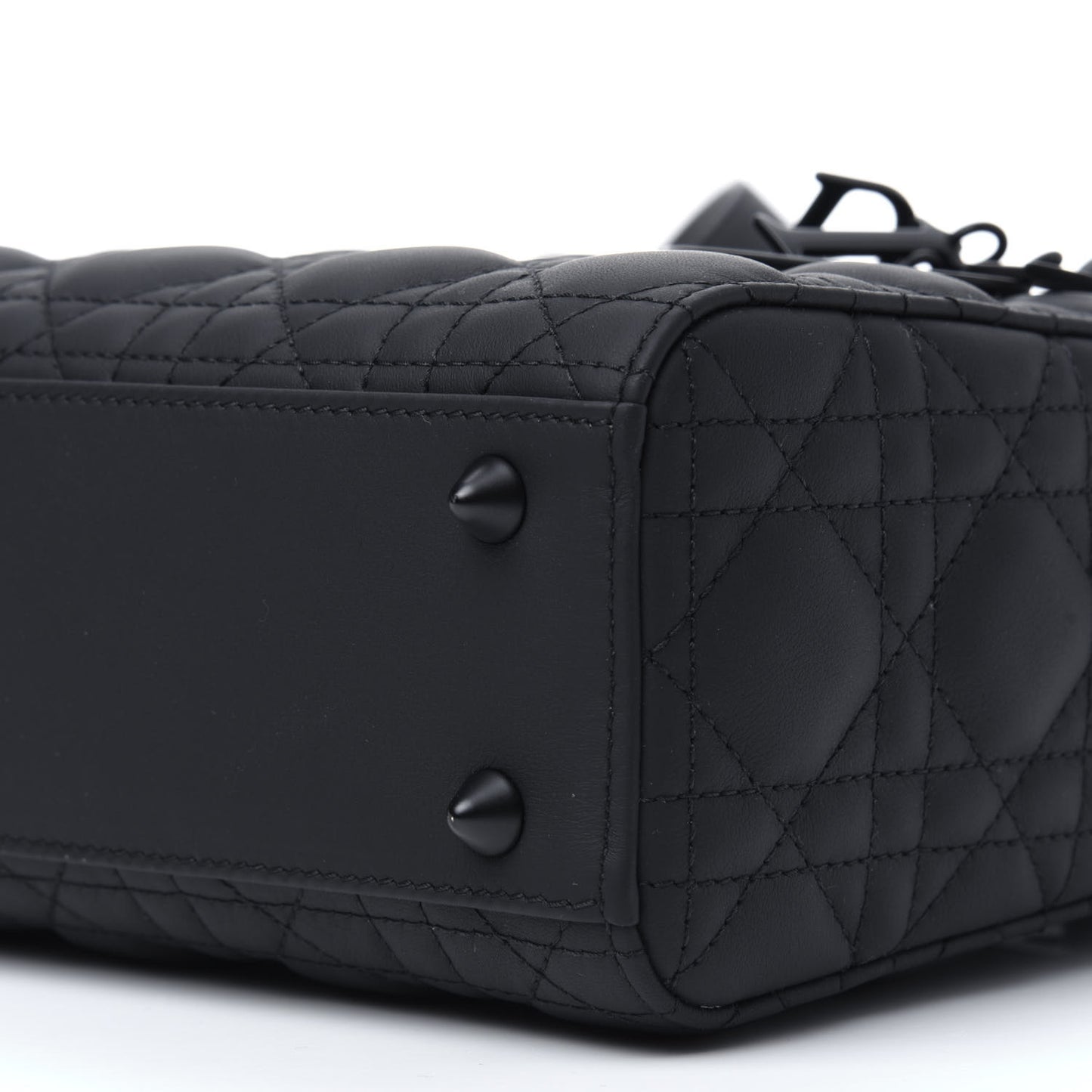 Ultra Matte Calfskin Cannage Small My ABCDior Lady Dior Black