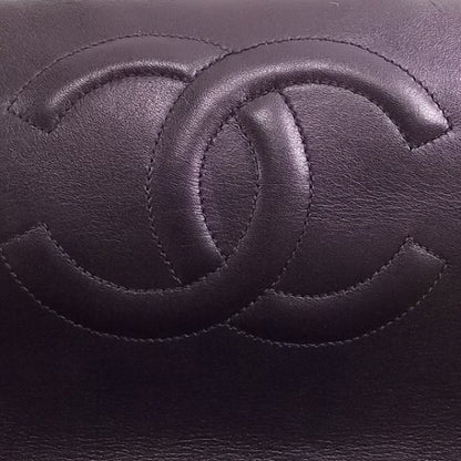Chanel Vintage Leather Jumbo Classic Flap Black 10 of 13