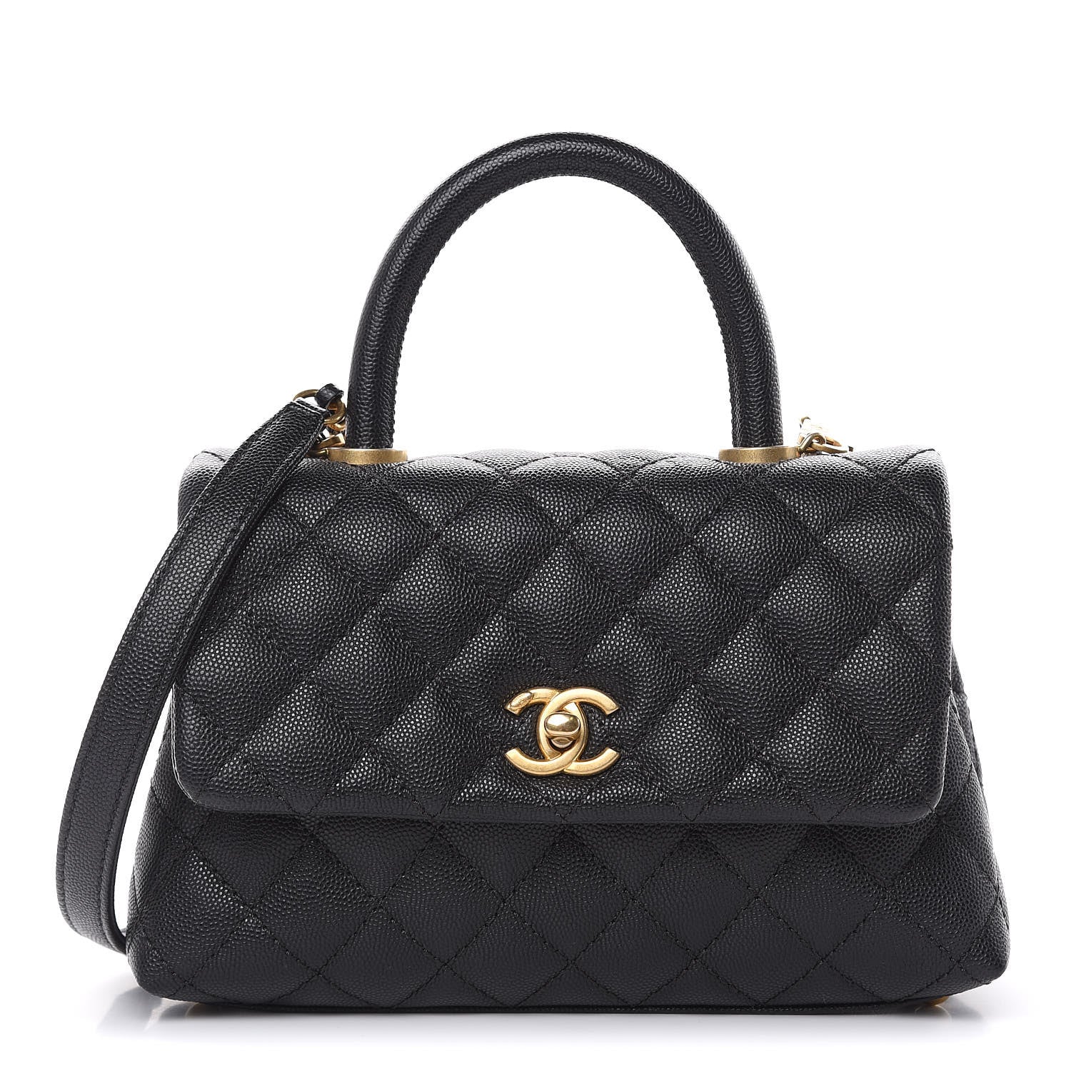 Chanel Caviar Quilted Mini Coco Handle Flap Black 1 of 10